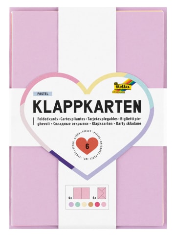 folia PAPER Klappkarten "Pastell" - ab 10 Jahren