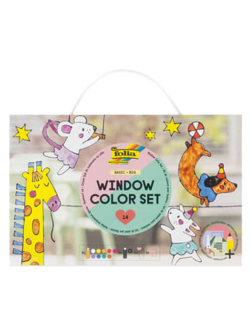 folia PAPER 10-delige set: Window Color set "Basic" - vanaf 4 jaar - elk 80 ml
