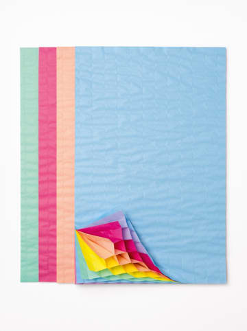 folia PAPER Papier o strukturze plastra miodu (4 szt.) "Rainbow" - 6+