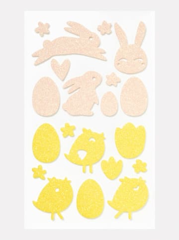 folia PAPER Moosgummi Glitter-Sticker "Easter" - ab 4 Jahren - 52 Stück