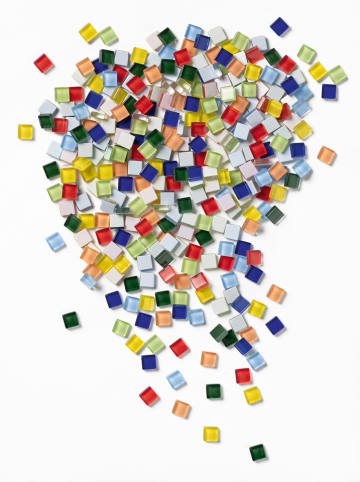 folia PAPER Szklane płytki mozaikowe (250 szt.) "Basic" - 10+