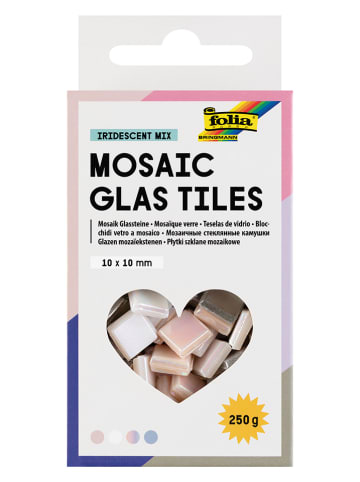 folia PAPER Szklane płytki mozaikowe (250 szt.) "Irisierend" - 10+