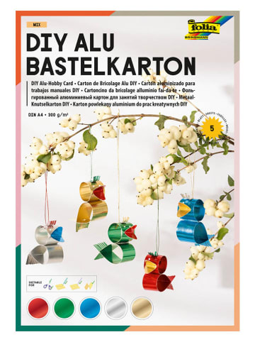 folia PAPER Papier powlekany aluminium "Mix" (5 szt.) - 4+