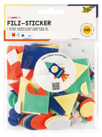 folia PAPER Filz-Sticker "Formen" - ab 4 Jahren