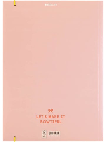 folia PAPER Opbergmap "Neon Bows" - vanaf 5 jaar