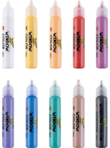 folia PAPER Zestaw farb witrażowych "Basic Small" - 6+