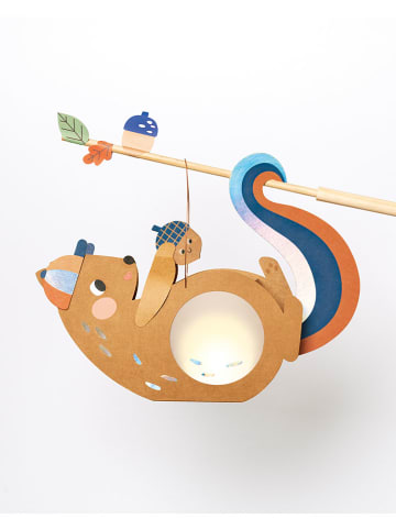 folia PAPER Laternen-Bastelset "Squirrel" in Orange - ab 5 Jahren