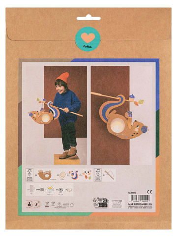 folia PAPER Laternen-Bastelset "Squirrel" in Orange - ab 5 Jahren