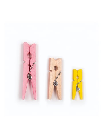 folia PAPER Drewniane klamerki (48 szt.) w różnych kolorach - 6+