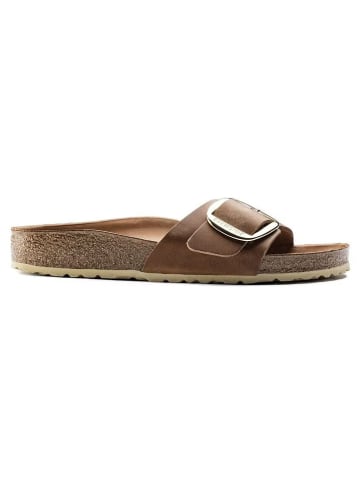 Birkenstock Leren slippers "Madrid" bruin