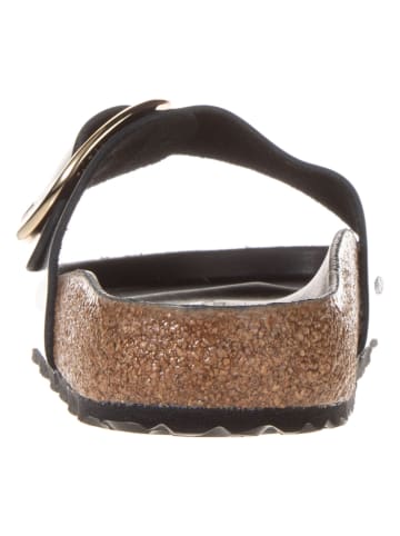 Birkenstock Leren slippers "Madrid" zwart