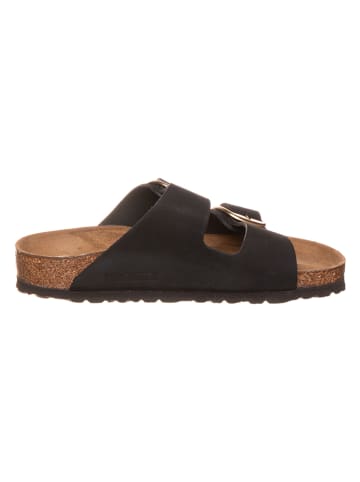 Birkenstock Skórzane klapki "Arizona Big Buckle" w kolorze czarnym