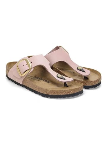 Birkenstock Leren teenslippers "Gizeh" lichtroze