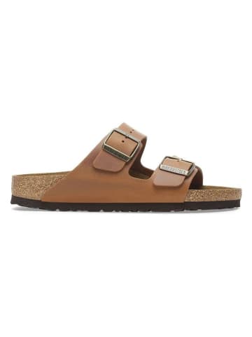 Birkenstock Leder-Pantoletten "Arizona"   in Hellbraun