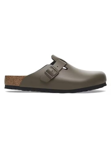 Birkenstock Leder-Clogs "Boston" in Anthrazit