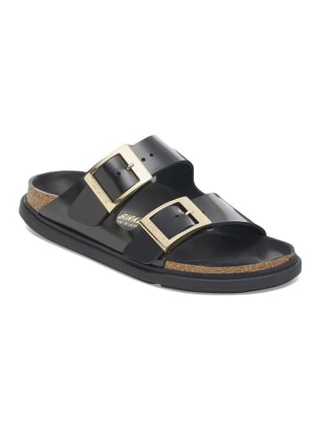Birkenstock Leren slippers "Arizona" zwart