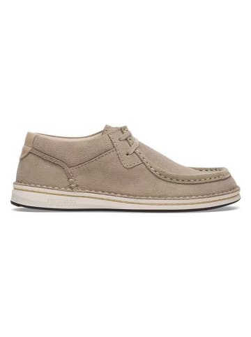 Birkenstock Leren veterschoenen "Pasadena" taupe