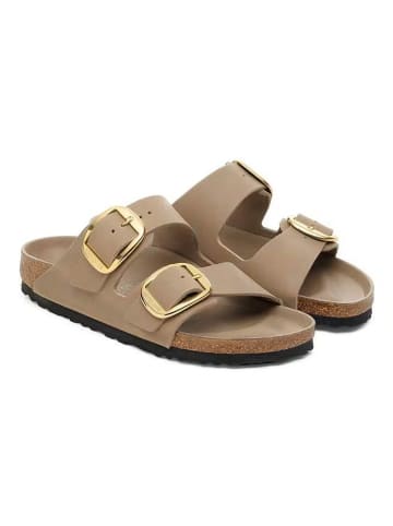 Birkenstock Leren slippers "Arizona" lichtbruin
