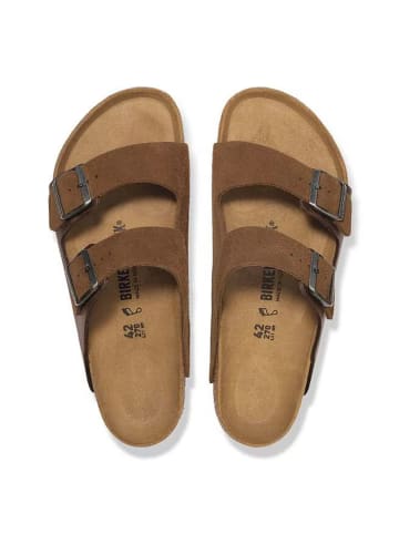 Birkenstock Skórzane klapki "Arizona" w kolorze brązowym