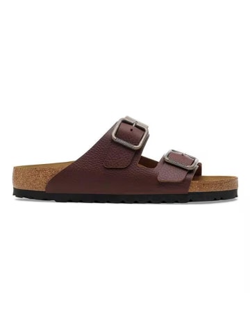 Birkenstock Leren slippers "Arizona" bruin