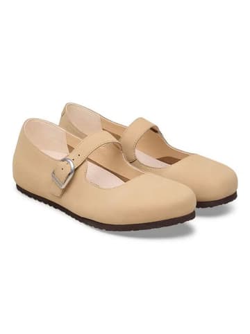 Birkenstock Leren ballerina's "Santa Clarit" beige