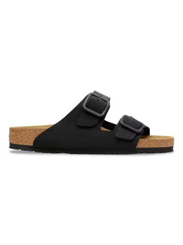 Birkenstock Leder-Pantoletten "Arizona" in Schwarz