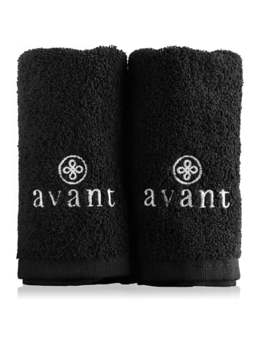 Avant 2-delige set: gezichtsdoeken zwart
