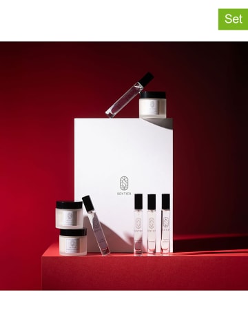 Sentier 12tlg. Set: "Winds of Luck" - 6 x EdP und 4 x Duftkerze