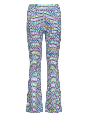 B.Nosy Uitlopende leggings "Phoebe" paars/lichtblauw/geel