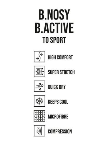 B.Nosy 2tlg. Trainingsshirt in Dunkelblau/ Bunt