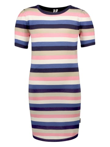 B.Nosy Kleid in Dunkelblau/ Rosa/ Beige