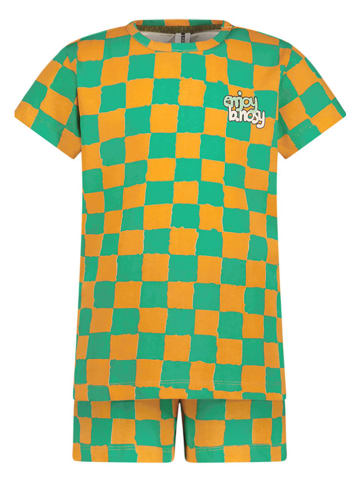 B.Nosy Pyjama "Zepp" groen/oranje