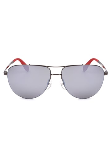 adidas Unisex-Sonnenbrille in Silber/ Hellblau