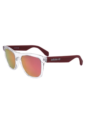 adidas Unisex-Sonnenbrille in Transparent/ Rot/ Gelb