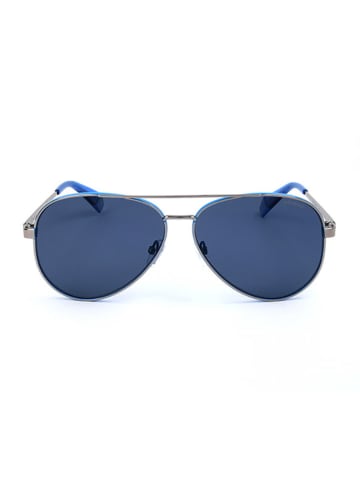 Polaroid Herren-Sonnenbrille in Silber/ Blau