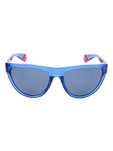 Polaroid Damskie okulary przeciwsłoneczne w kolorze niebieskim