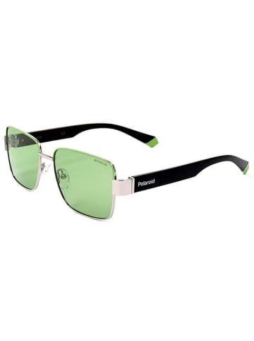 Polaroid Herren-Sonnenbrille in Schwarz/ Grün