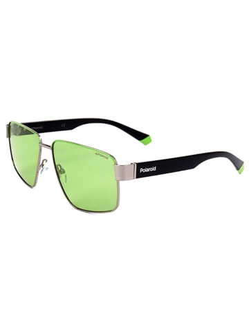 Polaroid Herren-Sonnenbrille in Schwarz/ Grün