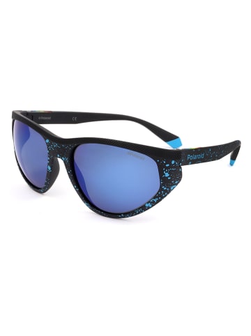Polaroid Herren-Sonnenbrille in Schwarz/ Blau