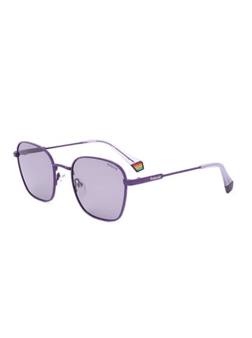 Polaroid Okulary przeciwsłoneczne unisex w kolorze lawendowym