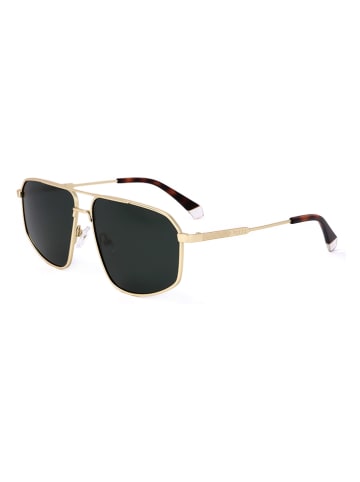 Polaroid Herren-Sonnenbrille in Gold/ Schwarz