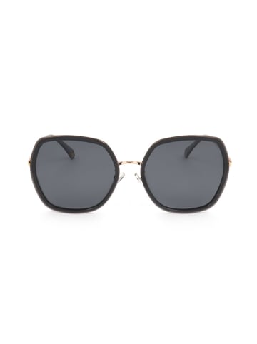 Polaroid Damen-Sonnenbrille in Schwarz/ Gold