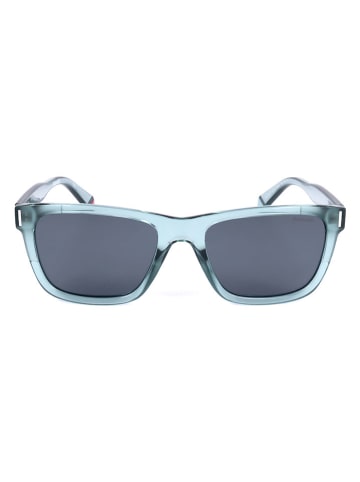 Polaroid Okulary przeciwsłoneczne unisex w kolorze błękitno-granatowym