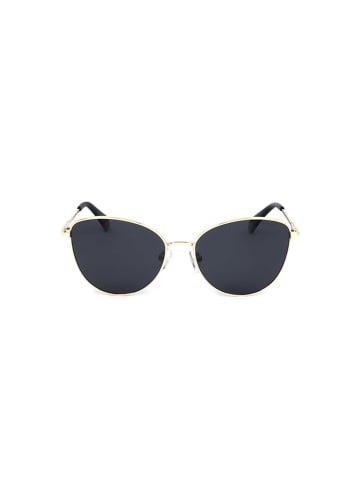 Polaroid Damen-Sonnenbrille in Gold/ Dunkelblau