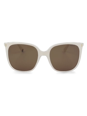 Polaroid Damen-Sonnenbrille in Creme/ Braun