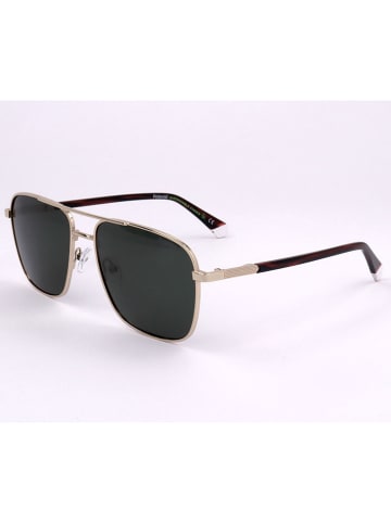 Polaroid Herren-Sonnenbrille in Gold/ Schwarz