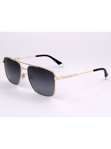 Polaroid Herren-Sonnenbrille in Gold/ Dunkelblau