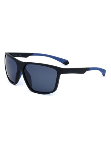 Polaroid Herren-Sonnenbrille in Schwarz/ Dunkelblau