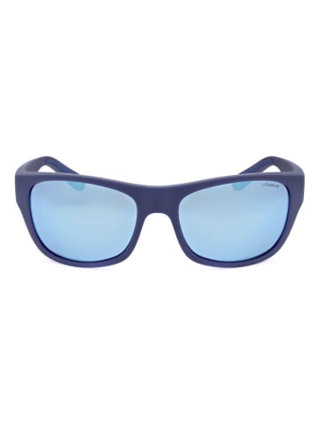 Polaroid Męskie okulary przeciwsłoneczne w kolorze granatowo-błękitnym