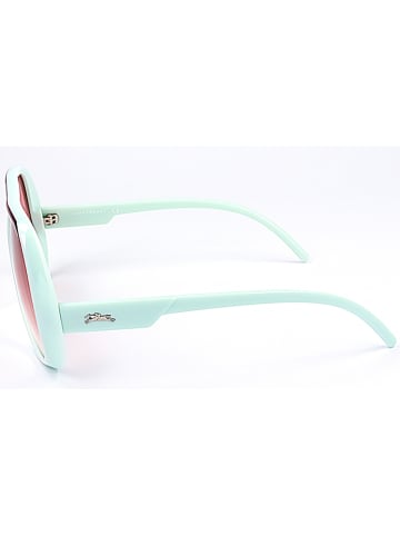 Longchamp Dameszonnebril turquoise/rood